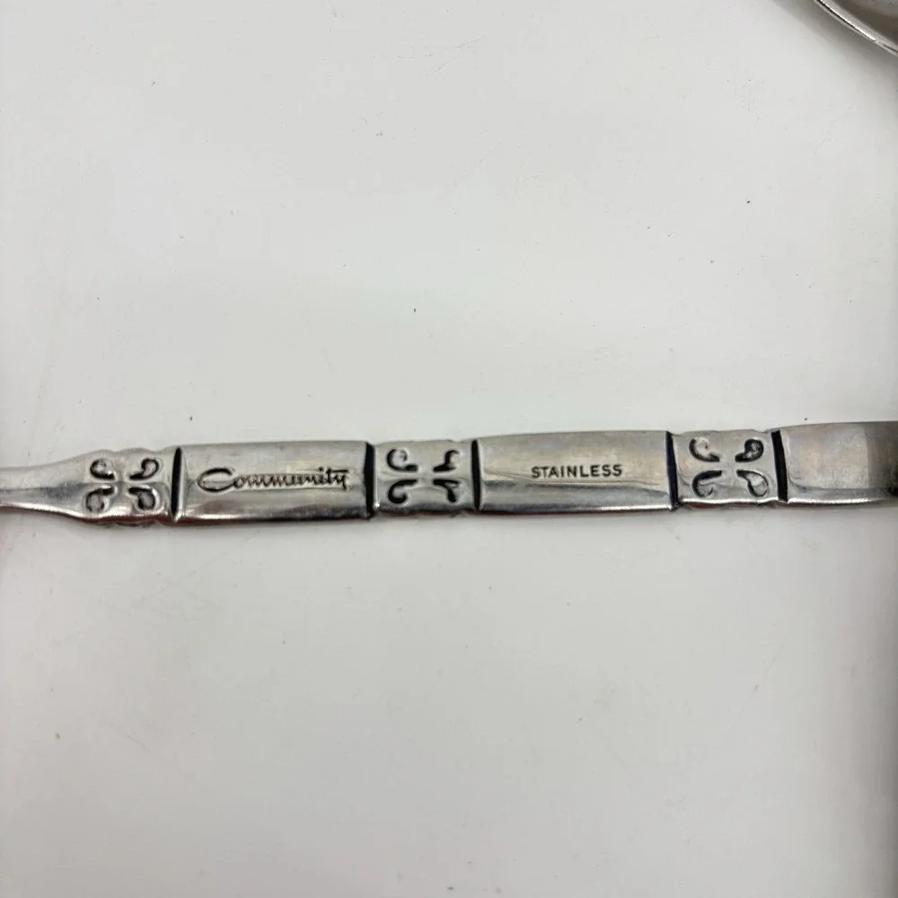 Lot‎ 6 Oneida Community Madrid (No Black) Hostess Serving Spoons Fork Ladle